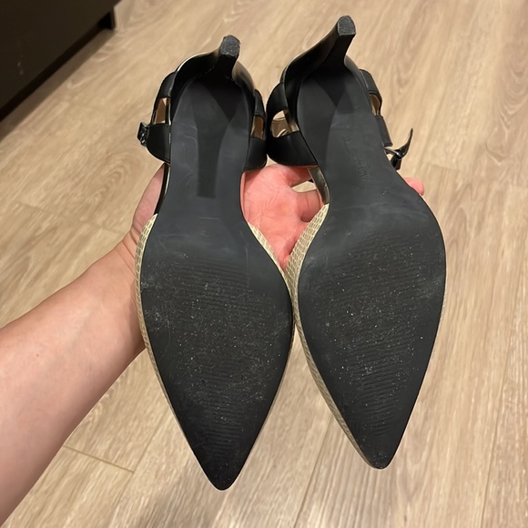 Ellen Tracy Black & Nude 3.5” Slingback Heels - size 7 - Picture 8 of 10